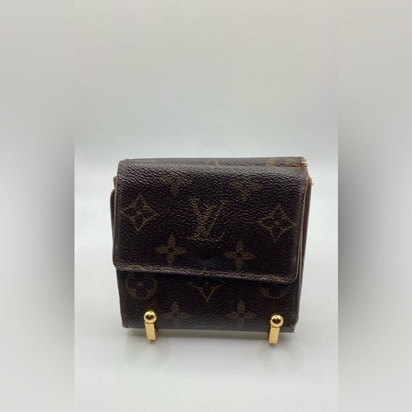 Authentic - Louis Vuitton Brown Leather Monogram Wallet - Picture 2 of 13